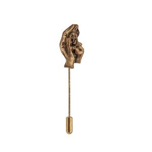 Vintage 'child in hand' stickpin, hairpin, hat pin